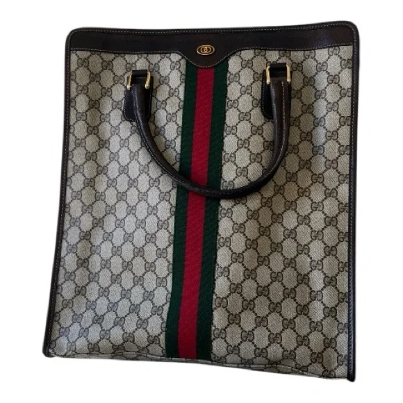 Gucci Monogram Sherry Line Hand Bag tote - Picture 5 of 17